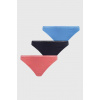 Dámske tangá 3Pack UW0UW04890 0V6 Pink/Blue/Black - Tommy Hilfiger M Dámske tangá 3Pack UW0UW04890 0V6 Pink/Blue/Black - Tommy Hilfiger M