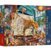 TREFL Puzzle Premium Plus Tea Time: Leopardi v malířském ateliéru 1000 dílků TREFL Puzzle Premium Plus Tea Time: Leopardi v malířském ateliéru 1000 dílků