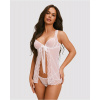 Biela košieľka s tangami Obsessive Weddya Babydoll biela L/XL Biela košieľka s tangami Obsessive Weddya Babydoll biela L/XL