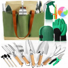 Profesionálny 12-dielny záhradnícky set s taškou – nerez oceľ Profesionálny 12-dielny záhradnícky set s taškou – nerez oceľ