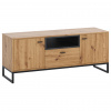 MEBLINE Komoda RTV OLIVIER OE07 dub artisan / čierna MEBLINE Komoda RTV OLIVIER OE07 dub artisan / čierna