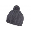 KORNELA pletená zimná čiapka s brmbolcom v rovnakej farbe, šedá KORNELA pletená zimná čiapka s brmbolcom v rovnakej farbe, šedá
