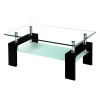 Konferenčný stolík Bolero, čierny/sklo Konferenčný stolík Bolero, čierny/sklo