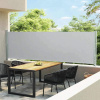 vidaXL Zaťahovacia bočná markíza na terasu 140x600 cm, sivá vidaXL Zaťahovacia bočná markíza na terasu 140x600 cm, sivá