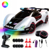 Diaľkovo ovládané auto 1:20 biele s jazdnými svetelnými efektmi Diaľkovo ovládané auto 1:20 biele s jazdnými svetelnými efektmi