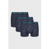 Atlantic 3PACK Bavlnené boxerky Light tmavomodrá S Atlantic 3PACK Bavlnené boxerky Light tmavomodrá S