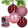 VIANOČNÉ OZDOBY ružové vianočné sady 12ks plastové bublinky ozdoby na vianočný stromček 6 cm VIANOČNÉ OZDOBY ružové vianočné sady 12ks plastové bublinky ozdoby na vianočný stromček 6 cm