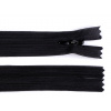 Špirálový zips skrytý No 3 dĺžka 60 cm dederon čierna 1ks Špirálový zips skrytý No 3 dĺžka 60 cm dederon čierna 1ks
