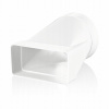 Redukcia z obdĺžnikového potrubia Vents 204x60 mm na kruhové potrubie s priemerom 125 mm Redukcia z obdĺžnikového potrubia Vents 204x60 mm na kruhové potrubie s priemerom 125 mm