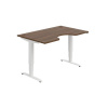 Hobis Pracovný stôl Motion Ergo, ZO, 3S, 140x61-128,x90 cm, orech/biela Hobis Pracovný stôl Motion Ergo, ZO, 3S, 140x61-128,x90 cm, orech/biela