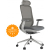 Ergonomická kancelářská židle MERCURY BESSEL ŠEDÝ PLAST, SVĚTLE ŠEDÁ – pohodlné sezení Ergonomická kancelářská židle MERCURY BESSEL ŠEDÝ PLAST, SVĚTLE ŠEDÁ – pohodlné sezení