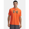 Under Armour Pánske tričko UA M TECH PRINT FILL SS Oranžová LG Under Armour Pánske tričko UA M TECH PRINT FILL SS Oranžová LG