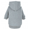 Pudlíček Sivá mikina s kapucňou pre psíka Veľkosť: XS Pudlíček Sivá mikina s kapucňou pre psíka Veľkosť: XS