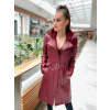 Max Original Leather Dámsky kožený kabát ANICK blood red (XL 50-52) - Blood red - XL Max Original Leather Dámsky kožený kabát ANICK blood red (XL 50-52) - Blood red - XL