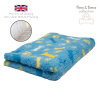 DRYBED Premium Vet Bed Small Paws & Bones baby modrý 150 x 100 cm DRYBED Premium Vet Bed Small Paws & Bones baby modrý 150 x 100 cm