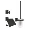 GROHE Start Cube - Sada doplnkov pre toaletu 3v1, čierna matná 411232430 GROHE Start Cube - Sada doplnkov pre toaletu 3v1, čierna matná 411232430