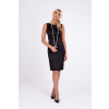 Dámske šaty púzdrové bez rukávov čierne Veľkosť: 44 Dámske šaty púzdrové bez rukávov čierne Veľkosť: 44