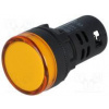 Kontrolka 22mm -20÷60°C Podsv LED 230VAC Ø22,5mm IP65 žlutá Kontrolka 22mm -20÷60°C Podsv LED 230VAC Ø22,5mm IP65 žlutá
