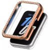 Ochranný rámček s kamienkami pre Samsung Galaxy Fit 3 - Ružovo zlatý Ochranný rámček s kamienkami pre Samsung Galaxy Fit 3 - Ružovo zlatý