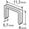 Spony, balenie 1000 ks, 8 mm, 11,3x0,52x0,70 mm EXTOL PREMIUM Spony, balenie 1000 ks, 8 mm, 11,3x0,52x0,70 mm EXTOL PREMIUM