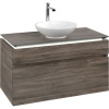 VILLEROY & BOCH Legato závesná skrinka pod umývadlo na dosku (umývadlo v strede), 2 zásuvky, s LED osvetlením, 1000 x 500 x 550 mm, Stone Oak, B572L0RK VILLEROY & BOCH Legato závesná skrinka pod umývadlo na dosku (umývadlo v strede), 2 zásuvky, s LED osvetlením, 1000 x 500 x 550 mm, Stone Oak, B572L0RK