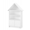 Drevená knižnica/skriňa na hračky NELLYS Domček, biela NELLYS Drevená knižnica/skriňa na hračky NELLYS Domček, biela NELLYS