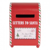 Clayre & Eef Červená kovová dekoračná schránka Letters to Santa - 14*13*19 cm - Clayre & Eef Clayre & Eef Červená kovová dekoračná schránka Letters to Santa - 14*13*19 cm - Clayre & Eef