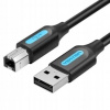 Vention COQBL USB 2.0 Male to USB-B Male Printer, with Ferrite Cores, 10m, černý Vention COQBL USB 2.0 Male to USB-B Male Printer, with Ferrite Cores, 10m, černý