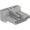 WAGO 890-845/011-000 sieťový konektor WINSTA MINI zásuvka, vstavateľná horizontálna Počet kontaktov: 5 16 A sivá 100 ks; 890-845/011-000 WAGO 890-845/011-000 sieťový konektor WINSTA MINI zásuvka, vstavateľná horizontálna Počet kontaktov: 5 16 A sivá 100 ks; 890-845/011-000
