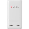 VERBATIM GaN Nabíječka Fold 'n' Go 65W, 2xUSB-C, bílá 32355 VERBATIM GaN Nabíječka Fold 'n' Go 65W, 2xUSB-C, bílá 32355