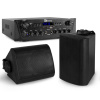 Power Dynamics PV220BT zvuková inštalácia - Set BGO40 čierne nástenné reproduktory - 2-zónový zosilňovač - Bluetooth Power Dynamics PV220BT zvuková inštalácia - Set BGO40 čierne nástenné reproduktory - 2-zónový zosilňovač - Bluetooth