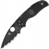 Spyderco Native 5 Serrated Black Spyderco Native 5 Serrated Black
