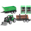_Ostatní 1_ Traktor s přední lžící 17cm na setrvačník set se 2 přívěsy 3 druhy plast _Ostatní 1_ Traktor s přední lžící 17cm na setrvačník set se 2 přívěsy 3 druhy plast