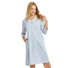 Dámské noční košile Debora 3449 TARO modrá XL Dámské noční košile Debora 3449 TARO modrá XL