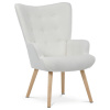 Autronic BONTEC Relaxačné kreslo, sivá, látka bouclé, AK-309 GREY2 Farba: Biela Autronic BONTEC Relaxačné kreslo, sivá, látka bouclé, AK-309 GREY2 Farba: Biela