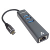 PremiumCord Adapter USB-C na Gigabit 10/100/1000Mbps + 3x USB3.0 konektor / ku31ether04 PremiumCord Adapter USB-C na Gigabit 10/100/1000Mbps + 3x USB3.0 konektor / ku31ether04