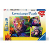 RAVENSBURGER Puzzle Mláďatá z džungle 3x49 dielikov RAVENSBURGER Puzzle Mláďatá z džungle 3x49 dielikov