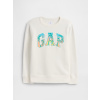 GAP Detská mikina s logom Biela L GAP Detská mikina s logom Biela L