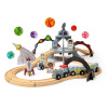 Bigjigs Toys Dřevěná vesmírná vláčkodráha Bigjigs Toys Dřevěná vesmírná vláčkodráha