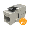 MULTIPACK 24 ks - samořezný keystone Solarix CAT6A STP SXKJ-10G-STP-BK-SA Component Level a 4PPoE certifikac MULTIPACK 24 ks - samořezný keystone Solarix CAT6A STP SXKJ-10G-STP-BK-SA Component Level a 4PPoE certifikac