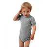 Jožánek Dojčenské body, krátky rukáv, sivý melír 56 Jožánek Dojčenské body, krátky rukáv, sivý melír 56