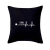 Kolky EKG - Vankúš 50x50 - 50x50 - Vrátane výplne ( Čierna ) Kolky EKG - Vankúš 50x50 - 50x50 - Vrátane výplne ( Čierna )