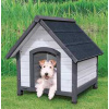 NATURA bouda pro psa se sedlovou střechou, S-M: 71 x 77 x 76 cm, šedá NATURA bouda pro psa se sedlovou střechou, S-M: 71 x 77 x 76 cm, šedá