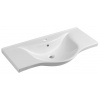 Aqualine Zara - Umývadlo 100x47 cm, s prepadom, otvor na batériu, biela 10100 Aqualine Zara - Umývadlo 100x47 cm, s prepadom, otvor na batériu, biela 10100