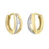 Silvego Zlaté náušnice kruhy ROXANE QRG180K Silvego Zlaté náušnice kruhy ROXANE QRG180K
