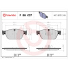 BREMBO Sada brzdových platničiek kotúčovej brzdy BREMBO P 86 027 BREMBO Sada brzdových platničiek kotúčovej brzdy BREMBO P 86 027