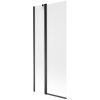 Mexen Flip vaňová zástena dvojkrídlová 80 x 150 cm, námraza, čierna - 894-080-101-70-30 Mexen Flip vaňová zástena dvojkrídlová 80 x 150 cm, námraza, čierna - 894-080-101-70-30