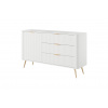 ArtLas Komoda LINA 138 D3S | biela ArtLas Komoda LINA 138 D3S | biela
