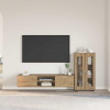 vidaXL Zostava TV skriniek so zásuvkou Remeselný dub Kompozitné drevo vidaXL Zostava TV skriniek so zásuvkou Remeselný dub Kompozitné drevo