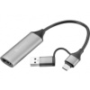 Sandberg HDMI Capture Link adaptér HDMI na USB-C/A, 4K/1080p Sandberg HDMI Capture Link adaptér HDMI na USB-C/A, 4K/1080p
